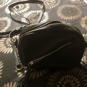 Black Leather Small Crossbody